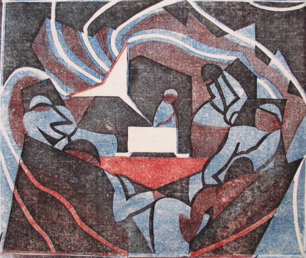 Claude Flight Linocut sell art to Robert Perera