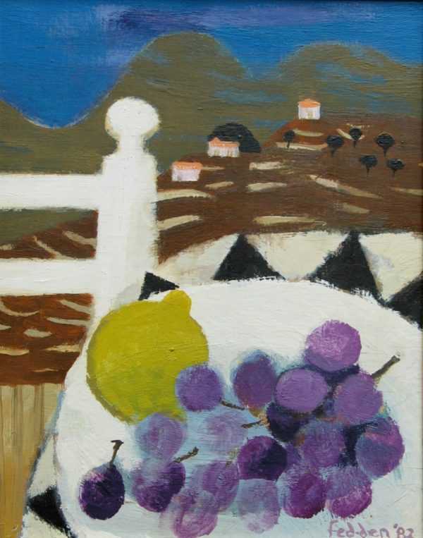 Mary Fedden oil sell art to Robert Perera Fine Art