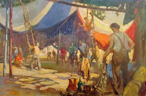 Terence Cuneo oil sell art to Robert Perera Fine Art